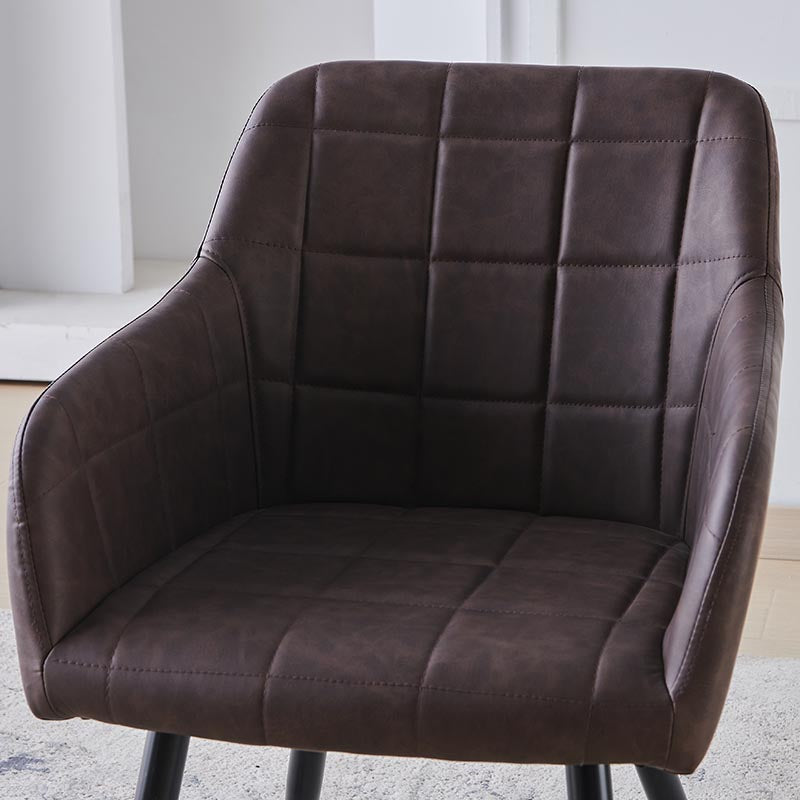 2er-Set Ofcasa PU-Leder Armlehnenstuhl Esszimmer Stühle gepolstert Akzent Sessel Restaurants Wohnzimmerstühle ofcasafurniture DE