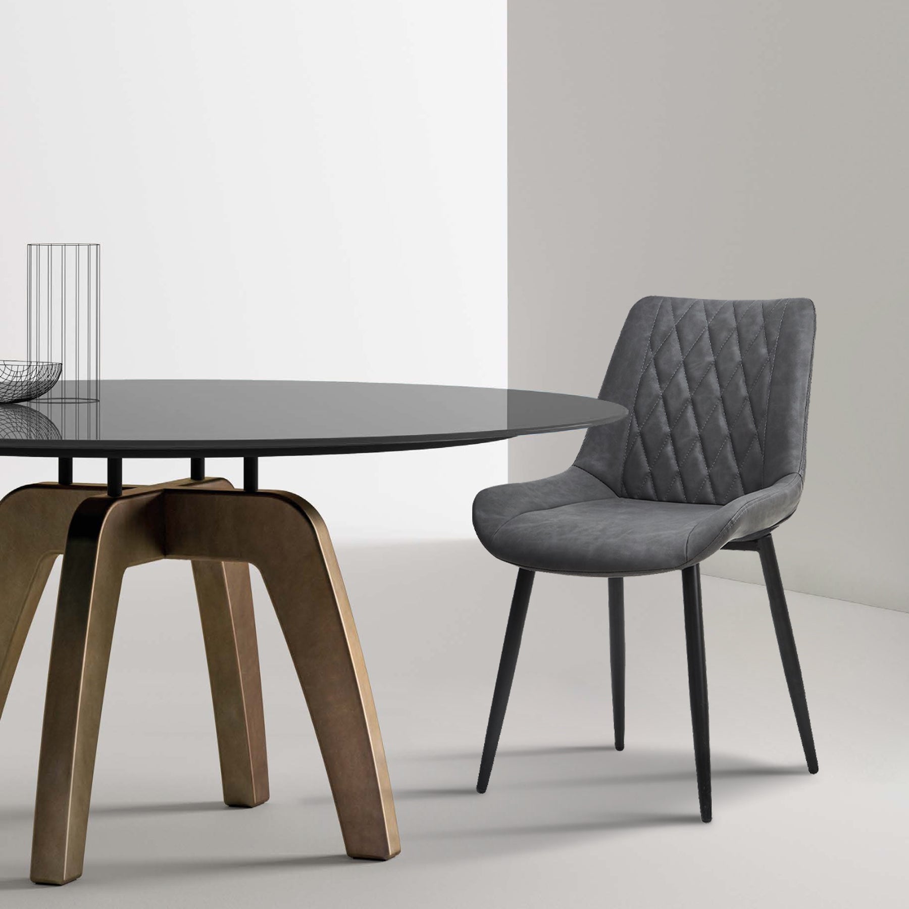 Sedie e poltrone OFCASA in similpelle - collezioni verde e marrone per sala da pranzo e cucina. Arredamento e complementi d'arredo moderni.