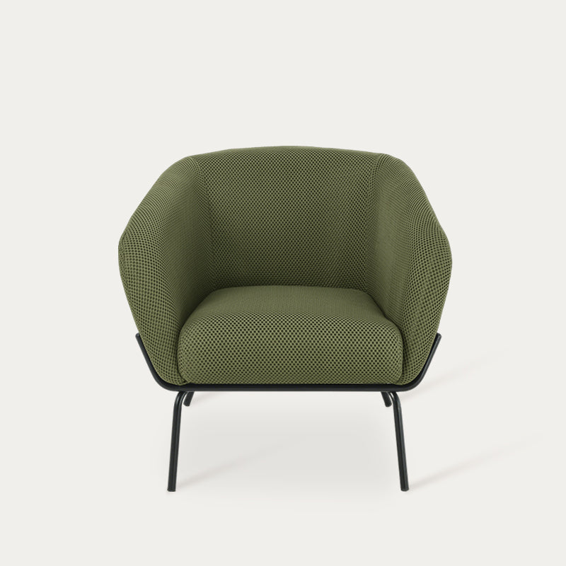 Sedia da salotto Aveline [Senape e Verde]