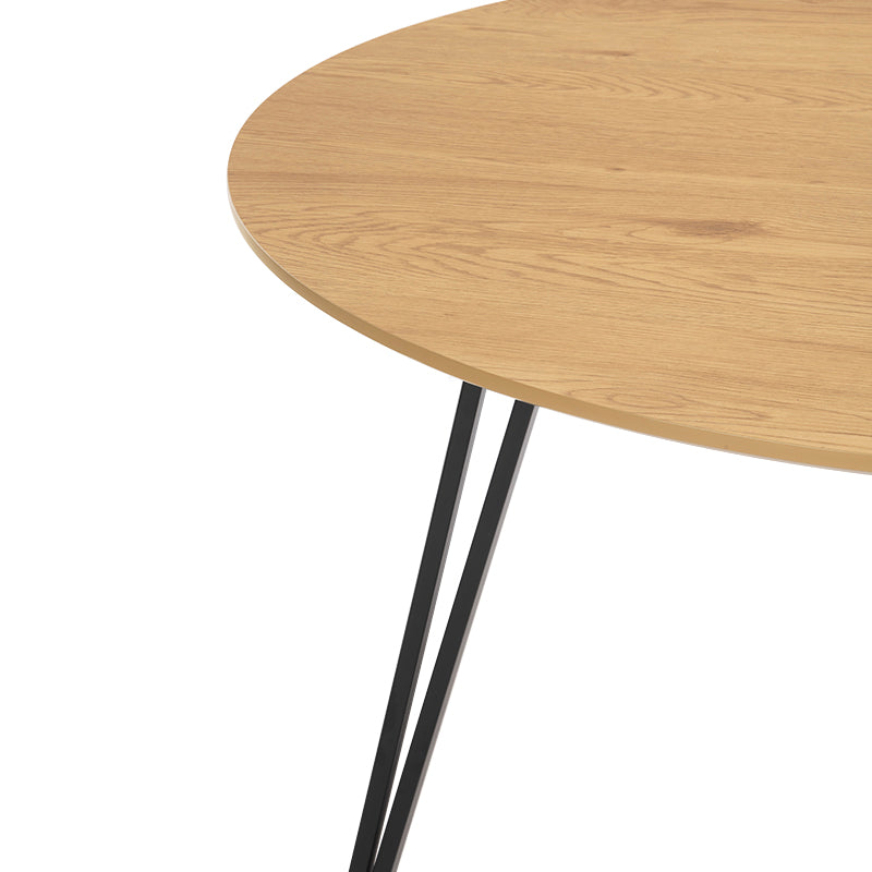 Tavolo da pranzo rotondo Fareeha [Legno nero] [100 cm]