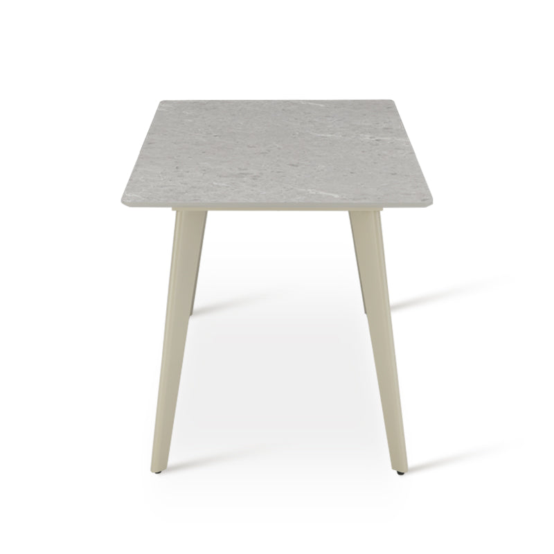 Tavolo da pranzo Rettangolare Valdez [Marmo grigio] [140 cm]