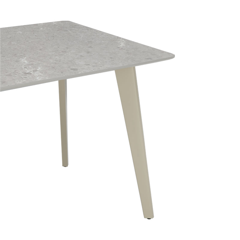 Tavolo da pranzo Rettangolare Valdez [Marmo grigio] [140 cm]