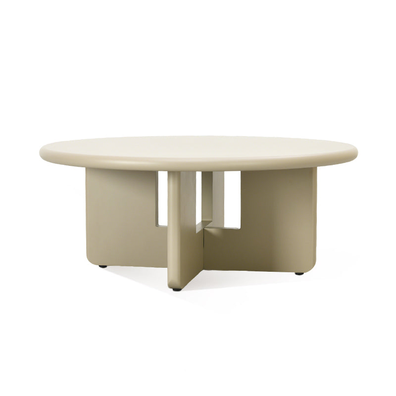 Set di tavolini rotondi opachi Aine Chelsea [Verde e Beige]