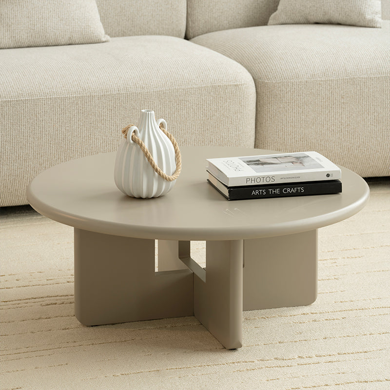 Set di tavolini rotondi opachi Aine Chelsea [Verde e Beige]