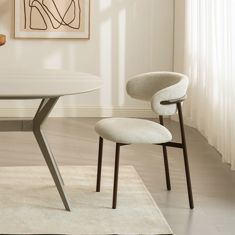 Sedie da pranzo Zahra S[set di 2] [tessuto di lino][⌀ 2.5 cm]