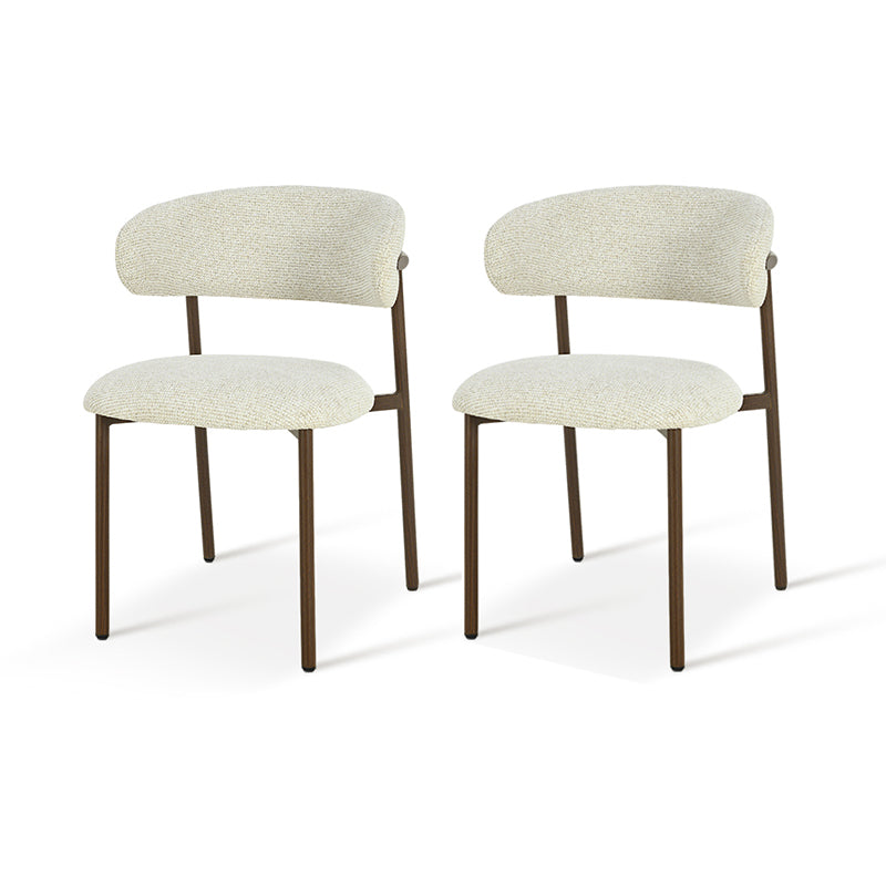 Sedie da pranzo Zahra S[set di 2] [tessuto di lino][⌀ 2.5 cm]