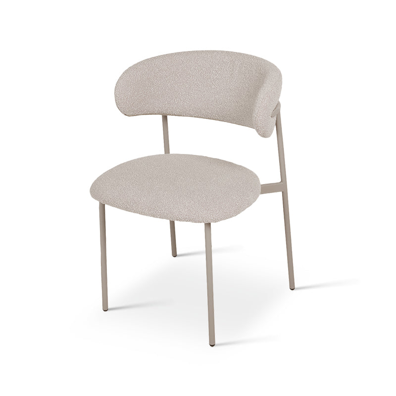 Sedie da pranzo Zahra [set di 2] [tessuto bouclé][⌀ 1.9 cm]