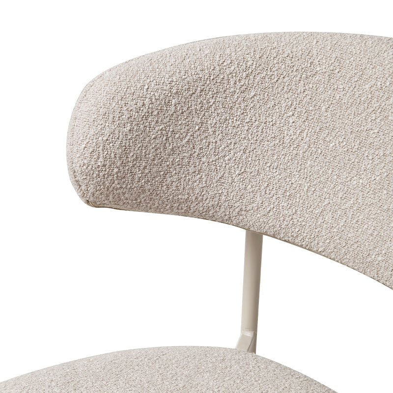 Sedie da pranzo Zahra [set di 2] [tessuto bouclé][⌀ 1.9 cm]
