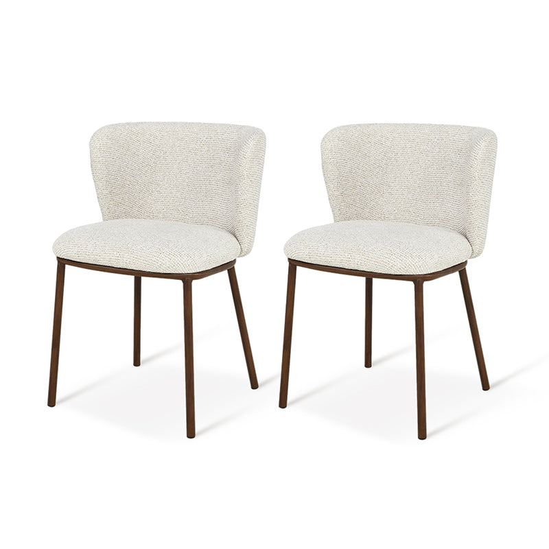Sedie da pranzo Karin [set di 2] [Beige]