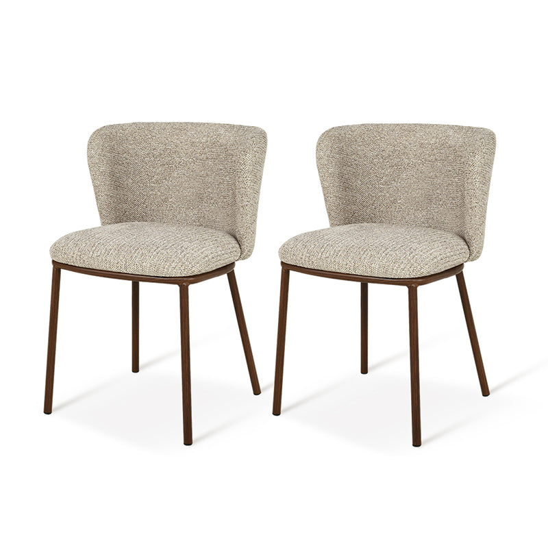 Sedie da pranzo Karin [set di 2] [Beige]
