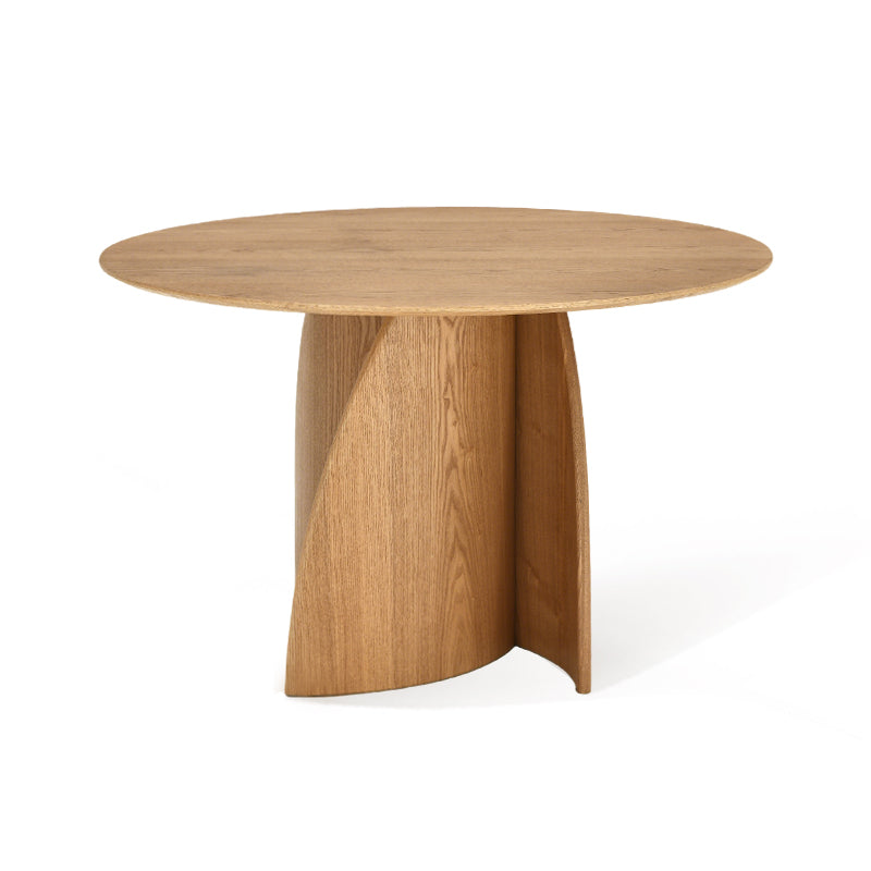 Tavolo da pranzo rotondo Gemma [legno e nero] [120 cm]