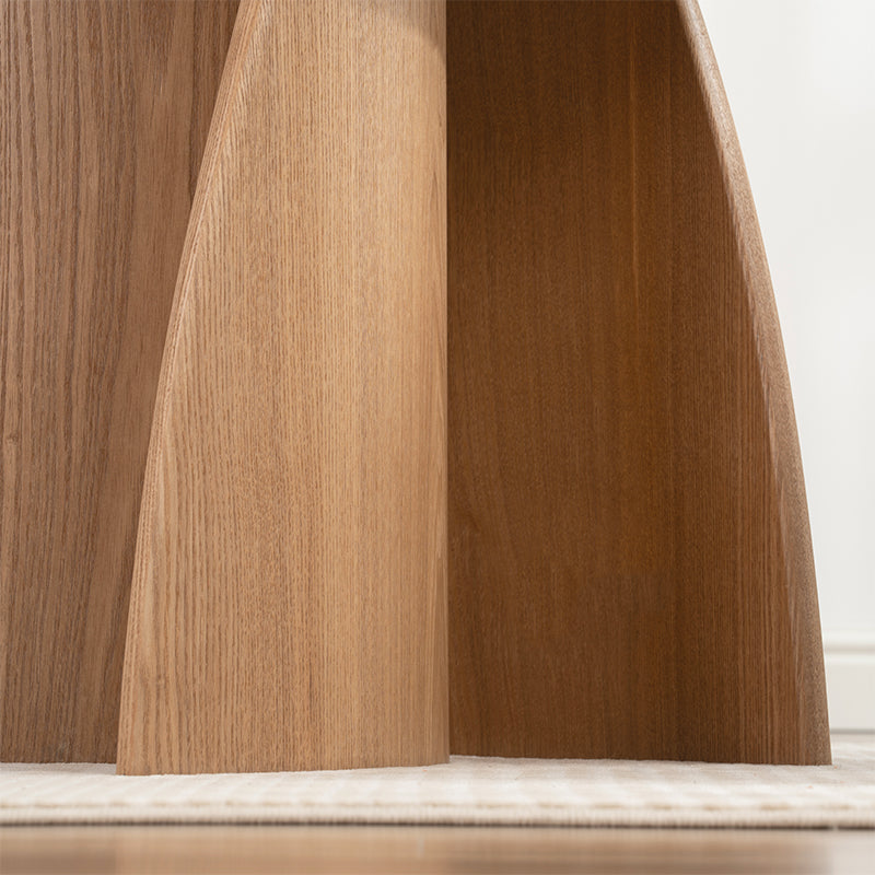 Tavolo da pranzo rotondo Gemma [legno e nero] [120 cm]