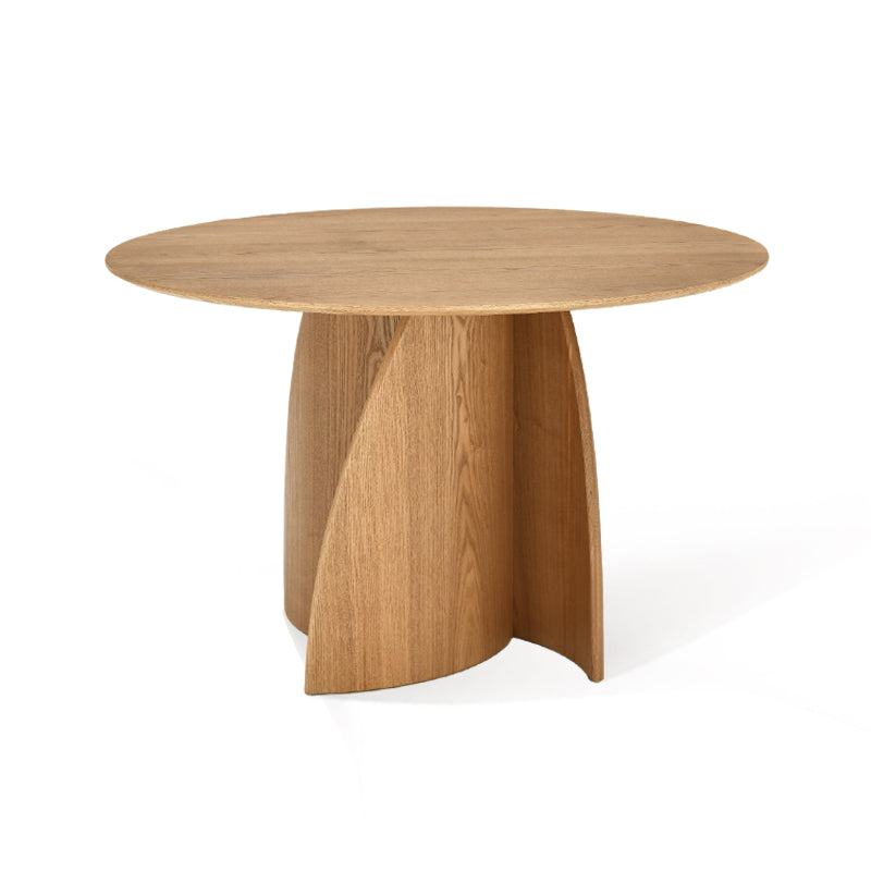 Tavolo da pranzo rotondo Gemma [legno e nero] [120 cm]
