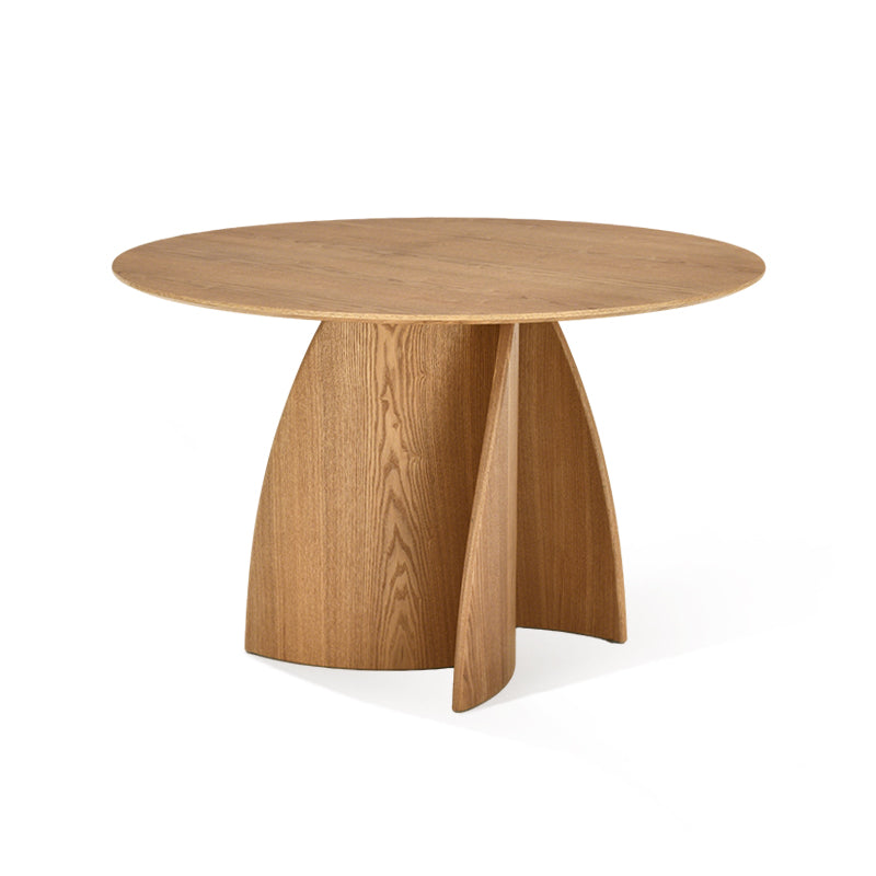 Tavolo da pranzo rotondo Gemma [legno e nero] [120 cm]