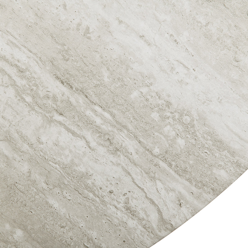 Tavolo da pranzo rotondo Tiana e 2 poltrone da pranzo girevoli a 360° Paislee [Set da pranzo]