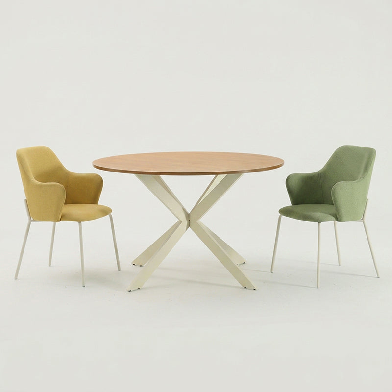 Tavolo da pranzo rotondo Tilly e 4 sedie da pranzo Dahlia [Set da pranzo]