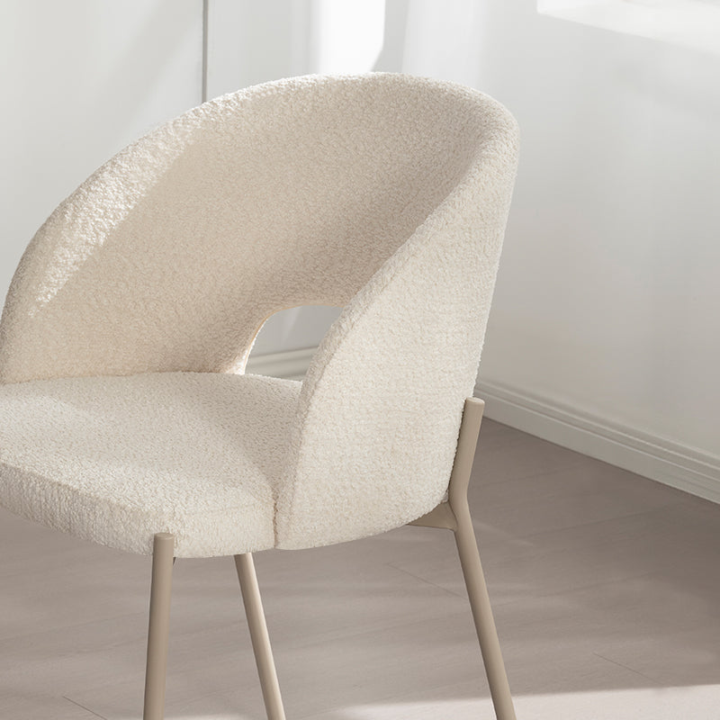 Sedie da pranzo Esme [set di 2] [tessuto bouclé]