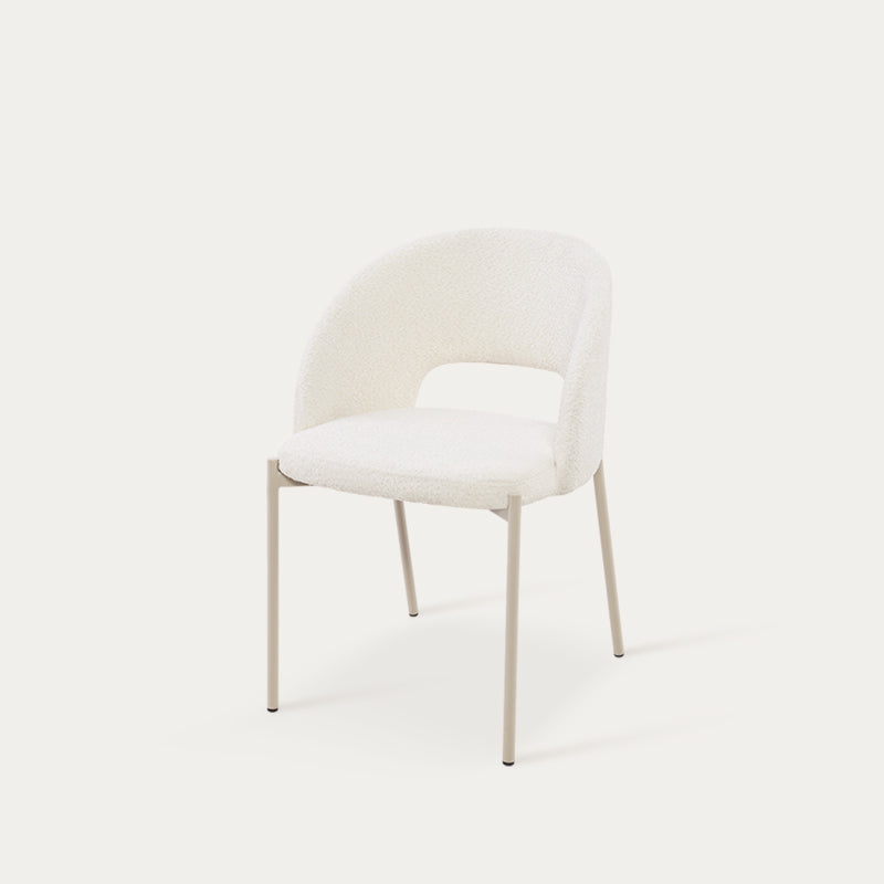 Sedie da pranzo Esme [set di 2] [tessuto bouclé]