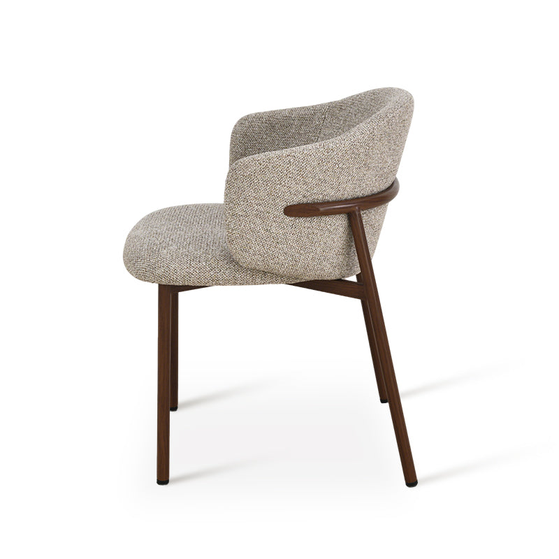 Sedie Con Braccioli Valda [set di 2] [tessuto di lino]