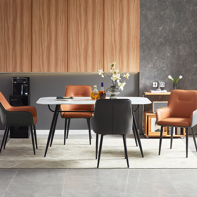 Sedie e poltrone OFCASA in similpelle - collezioni verde e marrone per sala da pranzo e cucina. Arredamento e complementi d'arredo moderni. Sedia da pranzo in similpelle，Poltrona design per sala da pranzo，Set di sedie per cucina，Decorazione casa moderna，Mobili sala da pranzo in pelle