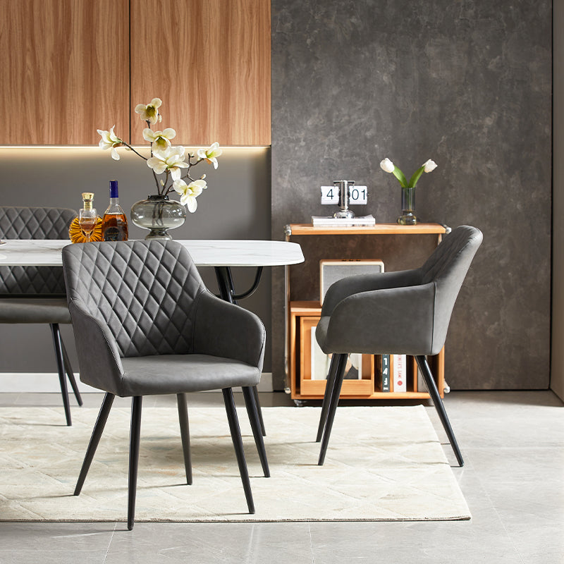 Sedie e poltrone OFCASA in similpelle - collezioni verde e marrone per sala da pranzo e cucina. Arredamento e complementi d'arredo moderni. Sedia da pranzo in similpelle，Poltrona design per sala da pranzo，Set di sedie per cucina，Decorazione casa moderna，Mobili sala da pranzo in pelle