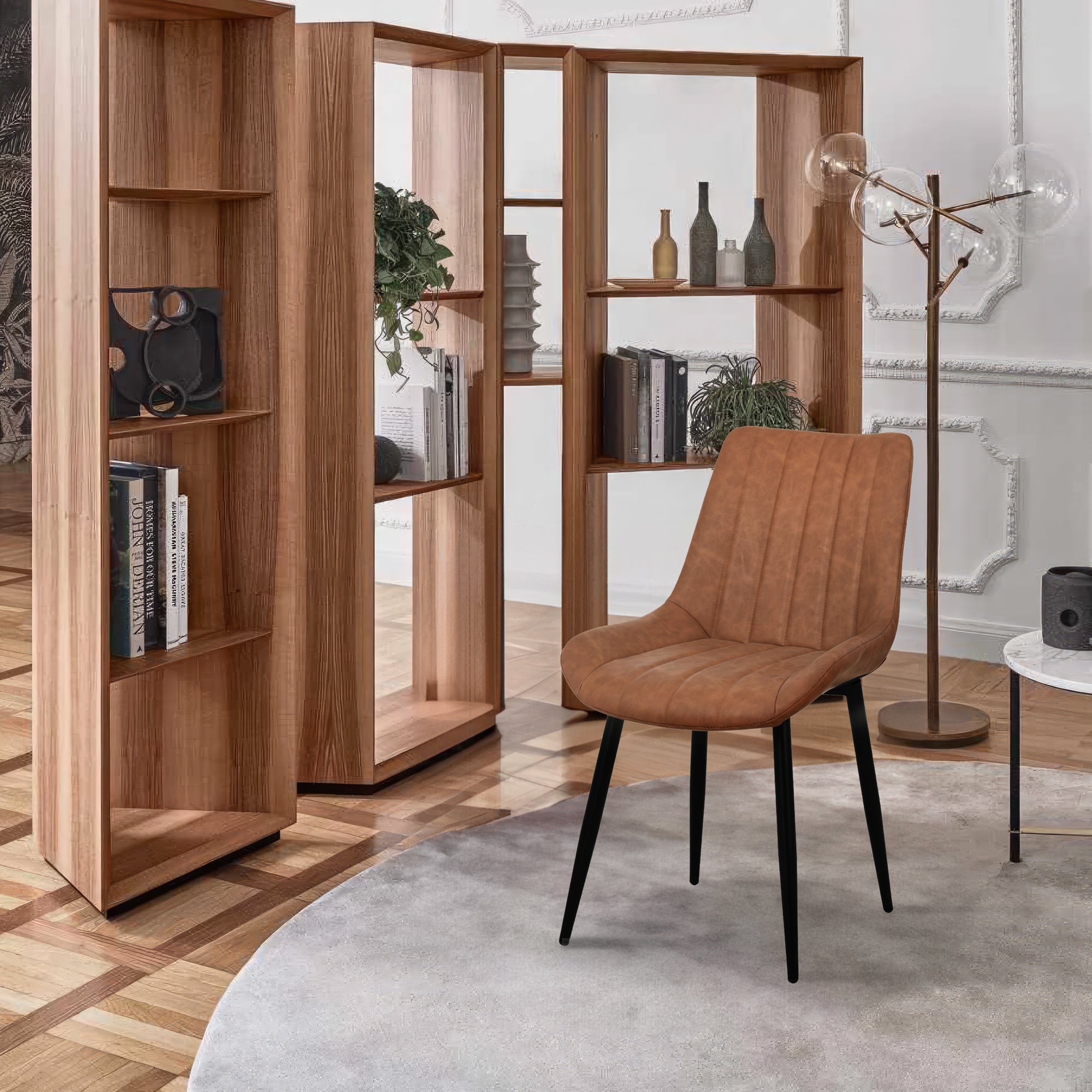 Sedie e poltrone OFCASA in similpelle - collezioni verde e marrone per sala da pranzo e cucina. Arredamento e complementi d'arredo moderni.