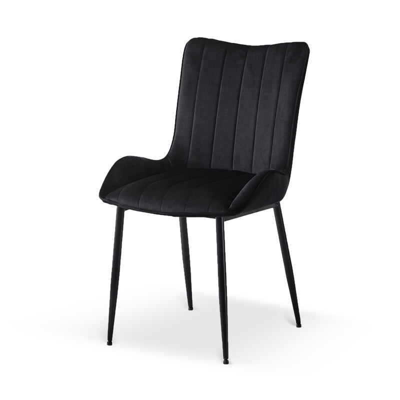Sedie da pranzo Edith di OFCASA in tessuto beige bouclé con gambe in legno - design moderno e imbottitura premium per massimo comfort