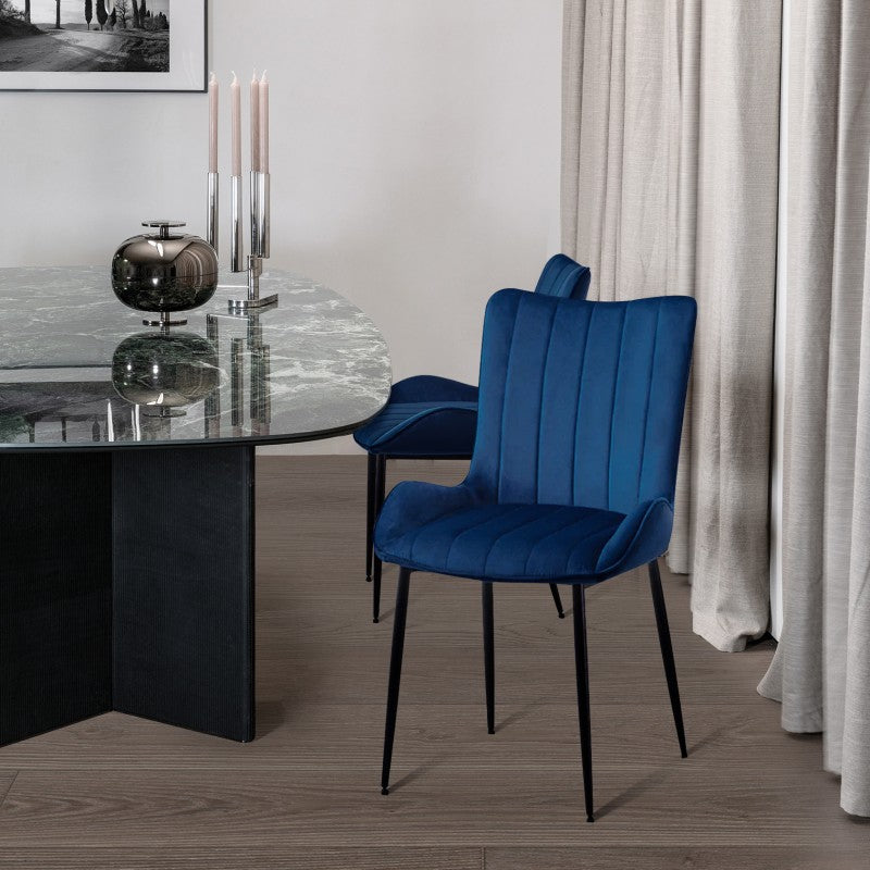 Sedia Edith in versione grigio antracite - alternativa elegante al classico bLU