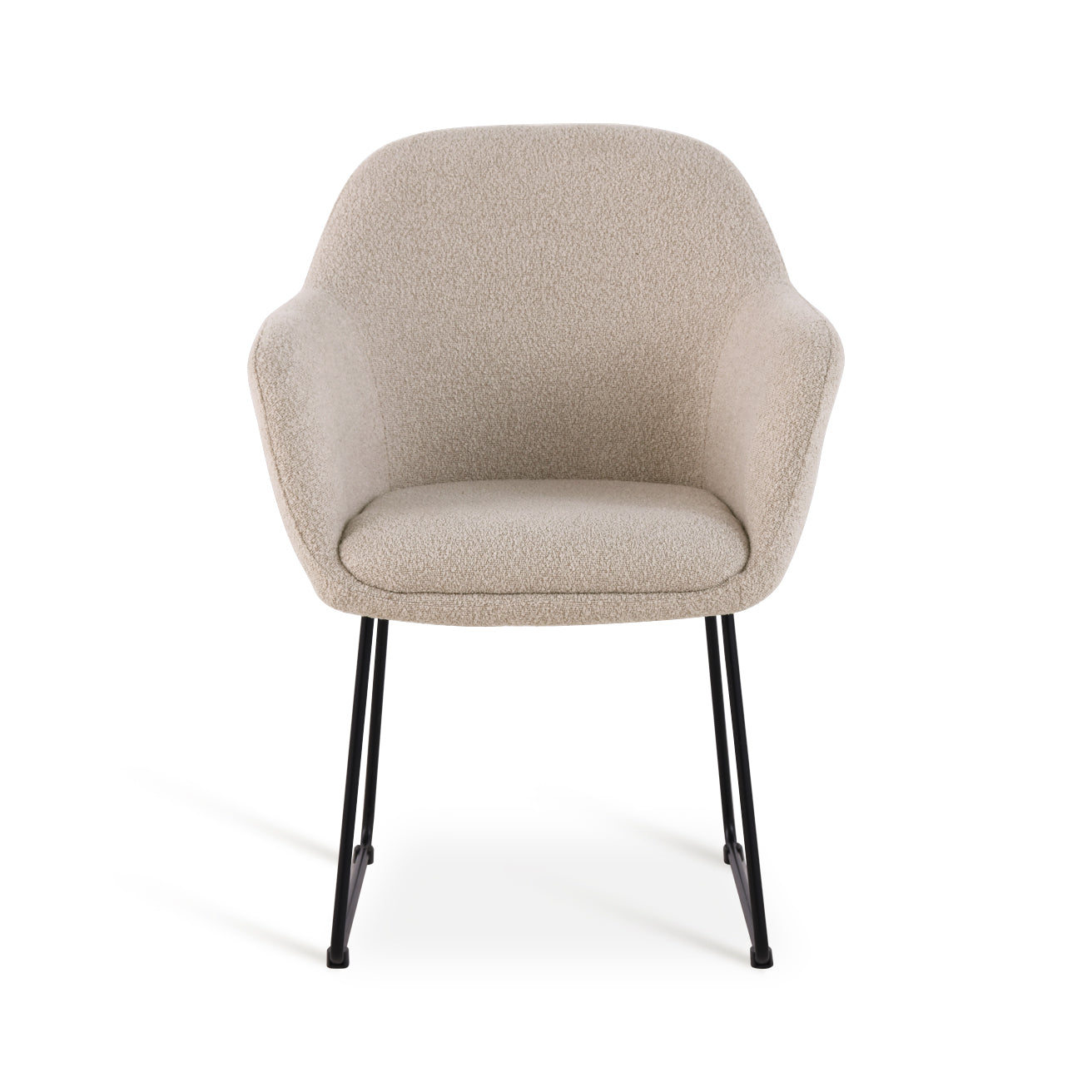 Set di 2 sedie da pranzo Neve UDC22123 in velluto grigio antimacchia con struttura metallica dorata. Altezza seduta 45 cm, peso massimo supportato 120 kg. Ideali per tavoli moderni e salotti eleganti.