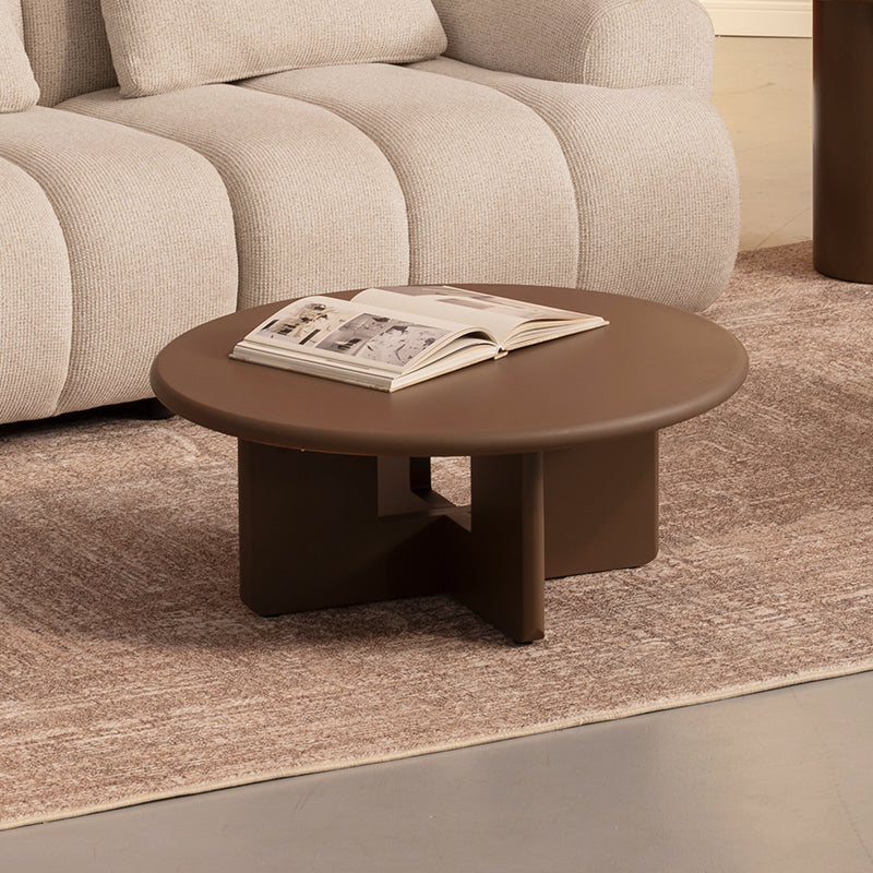 Set tavolino rotondo Aine Orin [Marrone][Opaco]