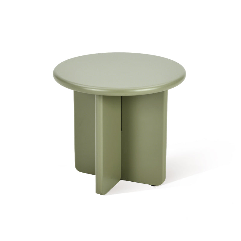 Set di tavolini rotondi opachi Aine Chelsea [Verde e Beige]