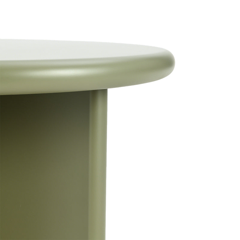 Set di tavolini rotondi opachi Aine Chelsea [Verde e Beige]