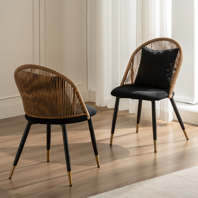 Sedie da pranzo Brisa [set di 2] [Velluto]