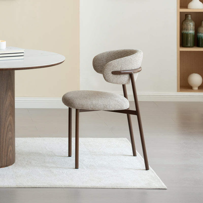 Sedie da pranzo Zahra S[set di 2] [tessuto di lino][⌀ 2.5 cm]