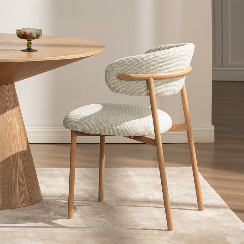 Sedie da pranzo Zahra S[set di 2] [Tessuto effetto lino][⌀ 2.5 cm]