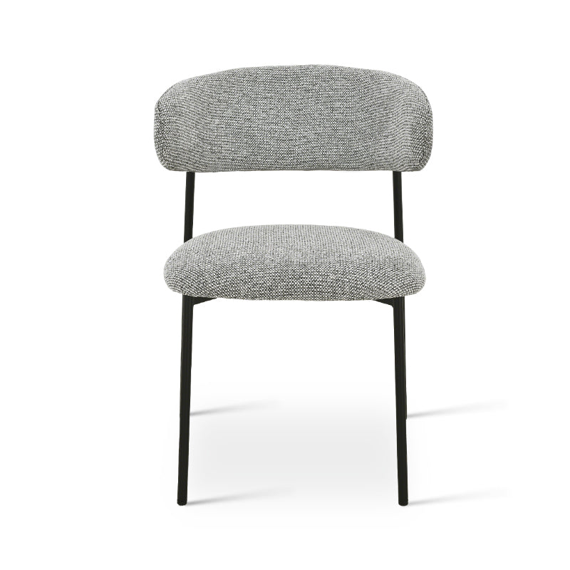 Sedie da pranzo Zahra [set di 2] [Tessuto bouclé][Tessuto effetto lino][⌀ 1.9 cm]