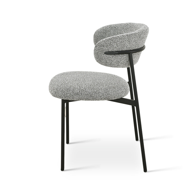 Sedie da pranzo Zahra [set di 2] [Tessuto bouclé][Tessuto effetto lino][⌀ 1.9 cm]