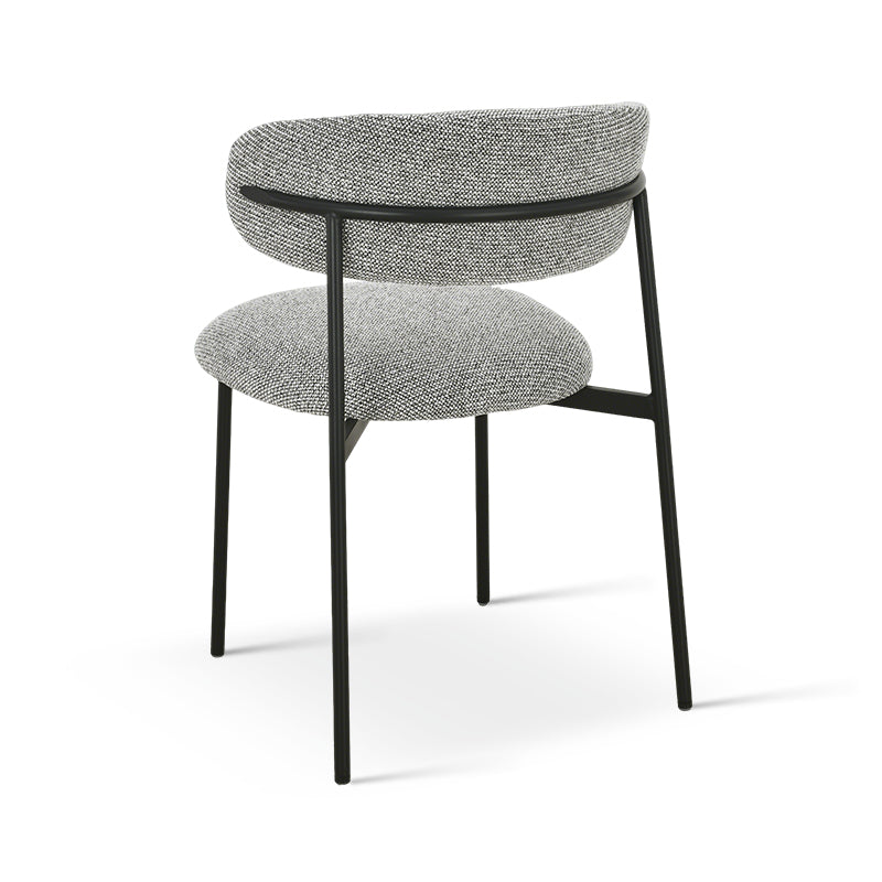 Sedie da pranzo Zahra [set di 2] [Tessuto bouclé][Tessuto effetto lino][⌀ 1.9 cm]