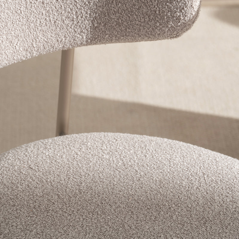 Sedie da pranzo Zahra [set di 2] [tessuto bouclé][⌀ 1.9 cm]