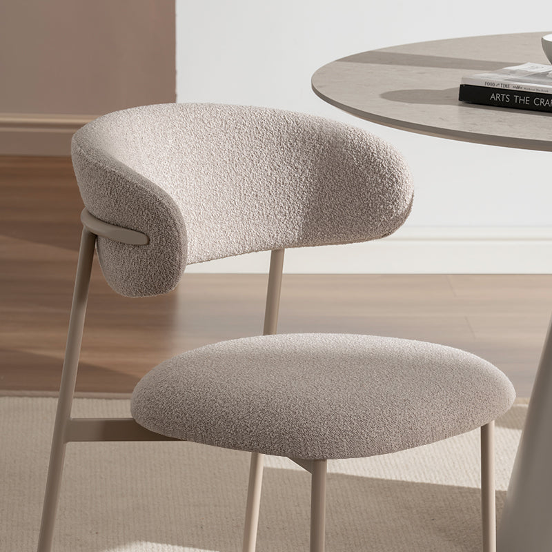 Sedie da pranzo Zahra [set di 2] [tessuto bouclé][⌀ 1.9 cm]