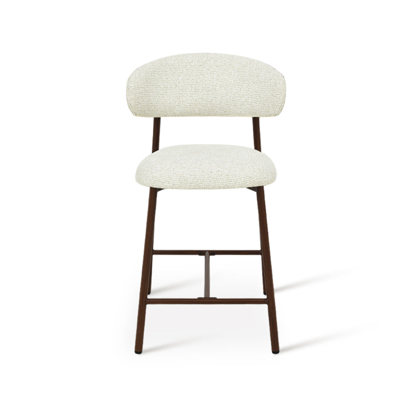 Sgabelli Zahra S [set di 2] [Avena] [Tessuto effetto lino] [65 cm] [⌀ 2.5 cm]