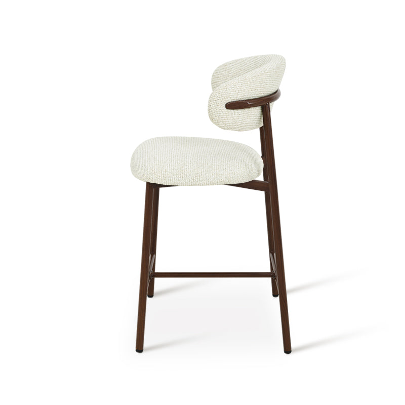 Sgabelli Zahra S [set di 2] [Avena] [Tessuto effetto lino] [65 cm] [⌀ 2.5 cm]