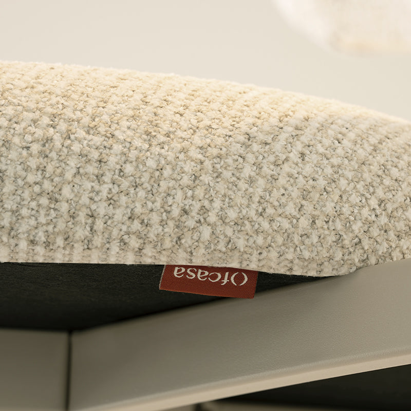 Sgabelli Zahra S [set di 2] [Avena] [Tessuto effetto lino] [65 cm] [⌀ 2.5 cm]