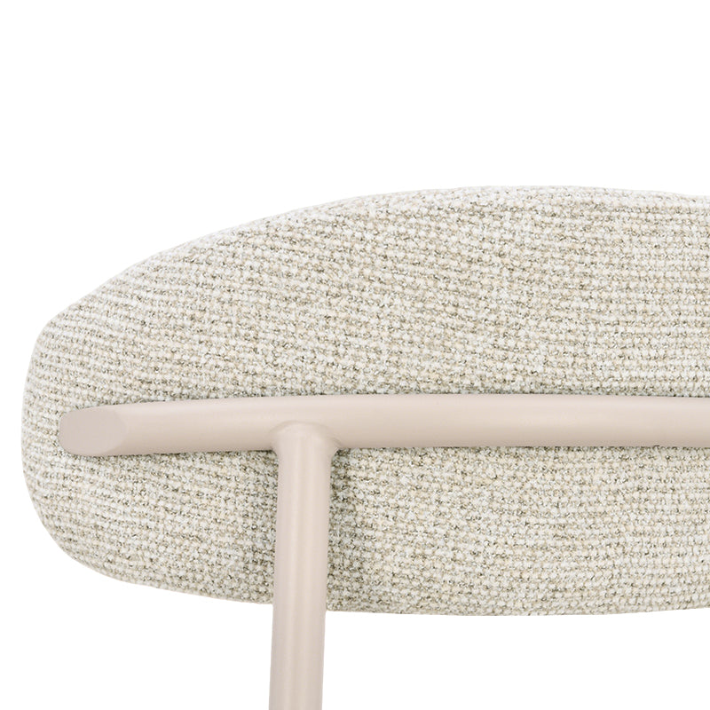 Sgabelli Zahra S [set di 2] [Avena] [Tessuto effetto lino] [65 cm] [⌀ 2.5 cm]