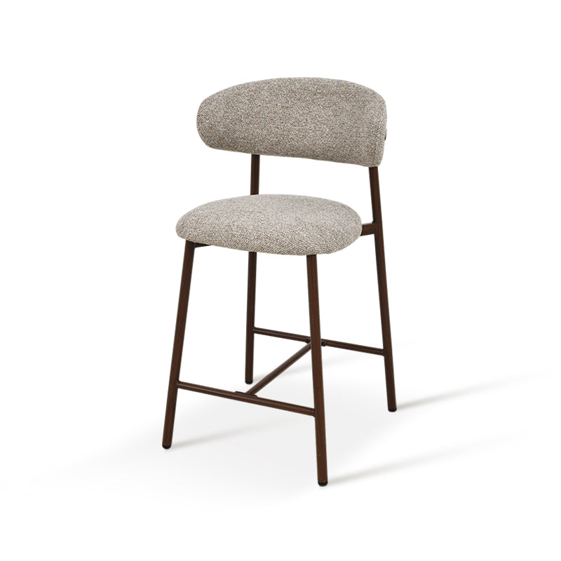 Sgabelli Zahra S [set di 2] [Avena] [Tessuto effetto lino] [65 cm] [⌀ 2.5 cm]