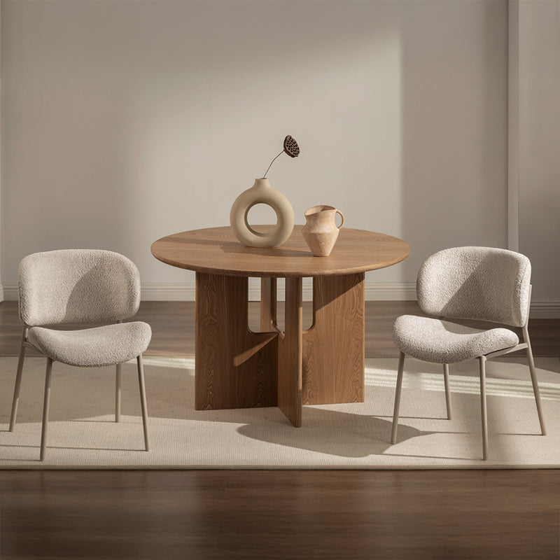 Sedie da pranzo Hadley [set di 2] [tessuto bouclé]