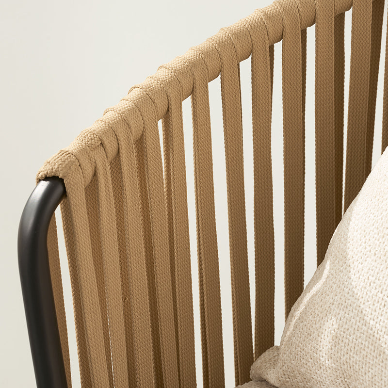 Sedia da pranzo Louisa [Set da 1] [Tessuto in lino]