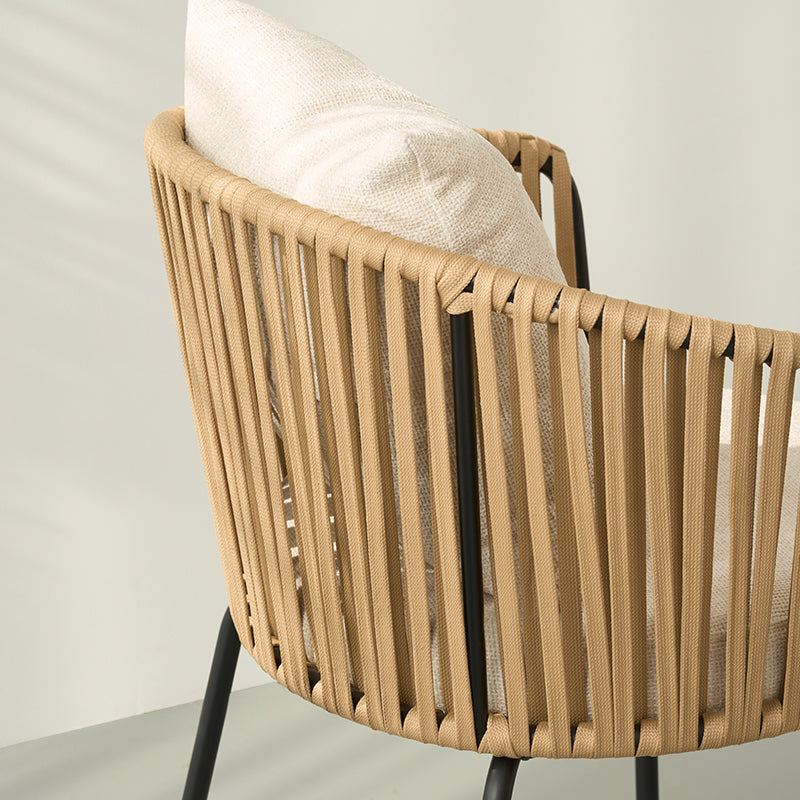 Sedia da pranzo Louisa [Set da 1] [Tessuto in lino]