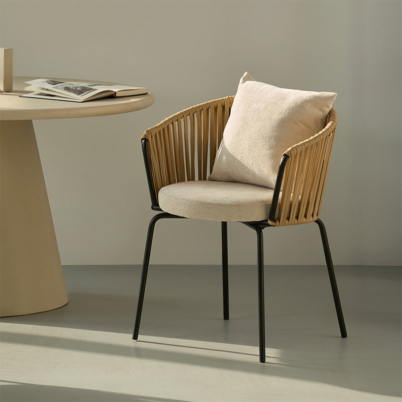 Sedia da pranzo Louisa [Set da 1] [Tessuto in lino]