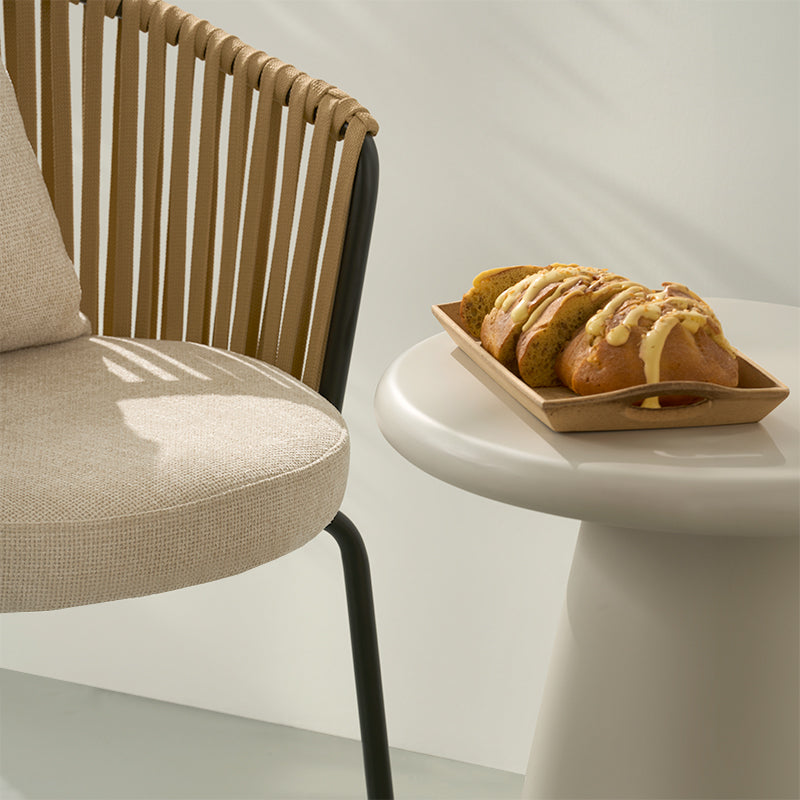 Sedia da pranzo Louisa [Set da 1] [Tessuto in lino]